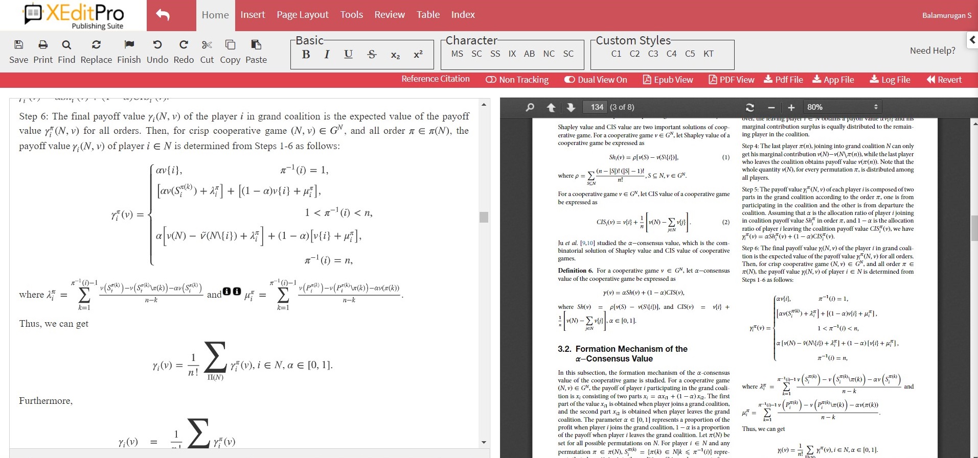 Online collaborative LaTeX based authoring tool